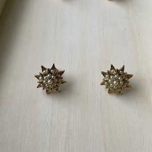 New vintage pearl starburst earrings